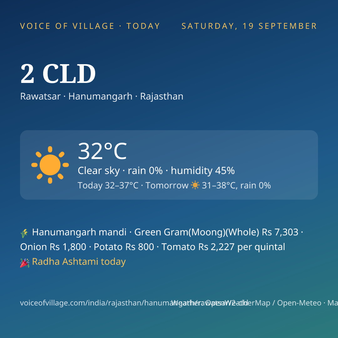 2 CLD today