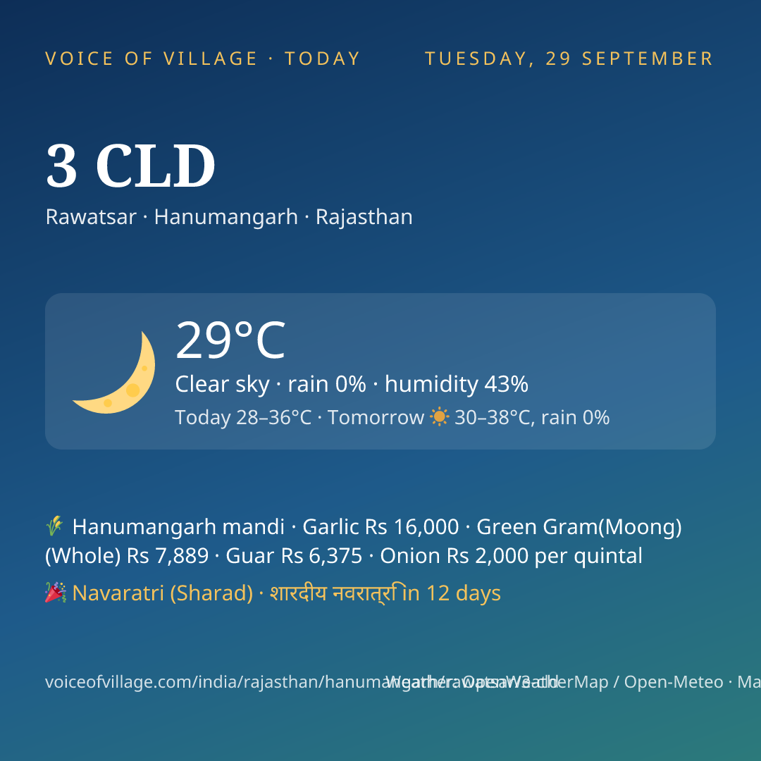 3 CLD today