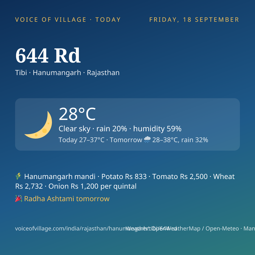644 Rd today