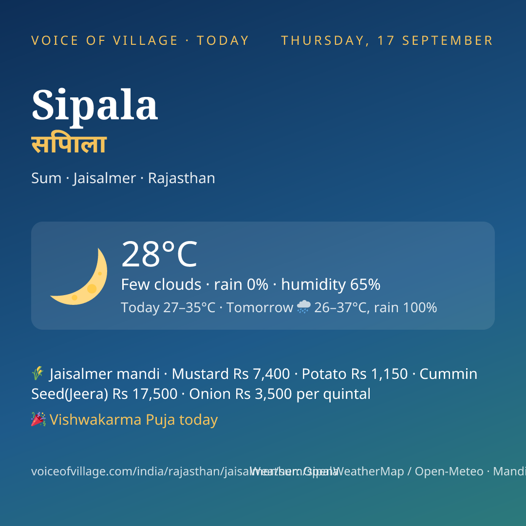 Sipala today