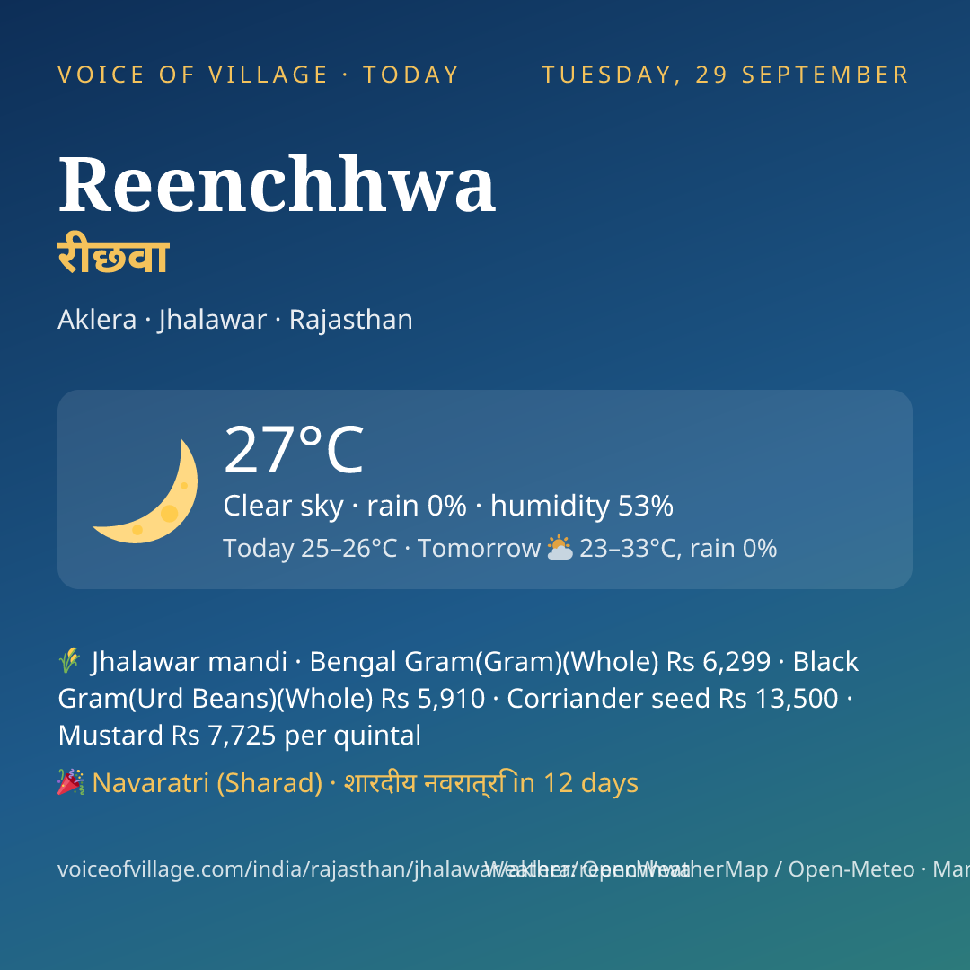Reenchhwa today