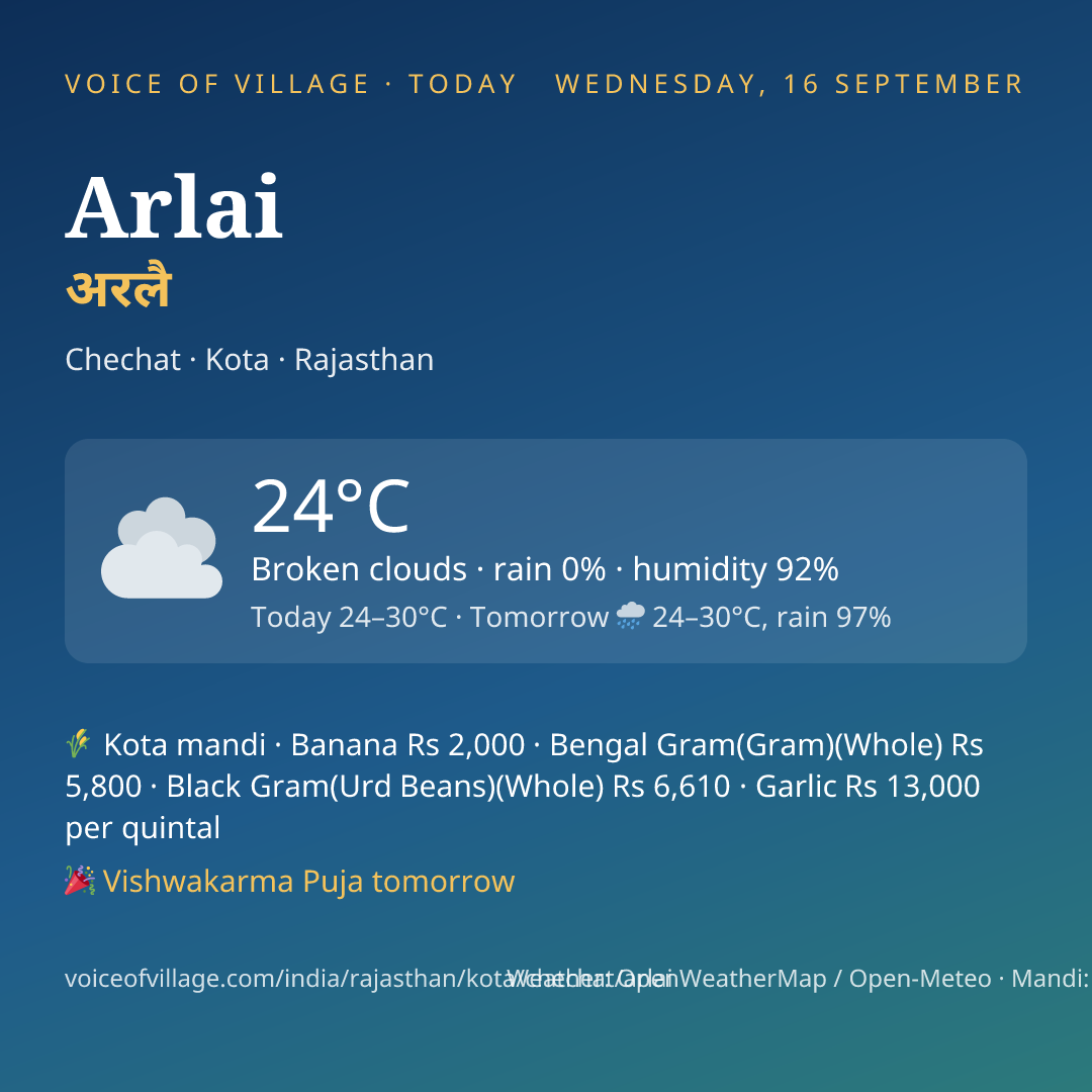 Arlai today