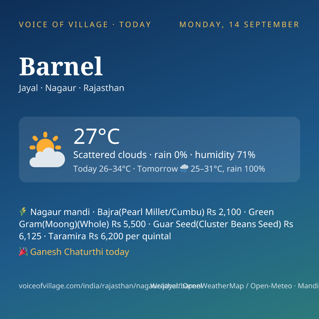 Barnel today