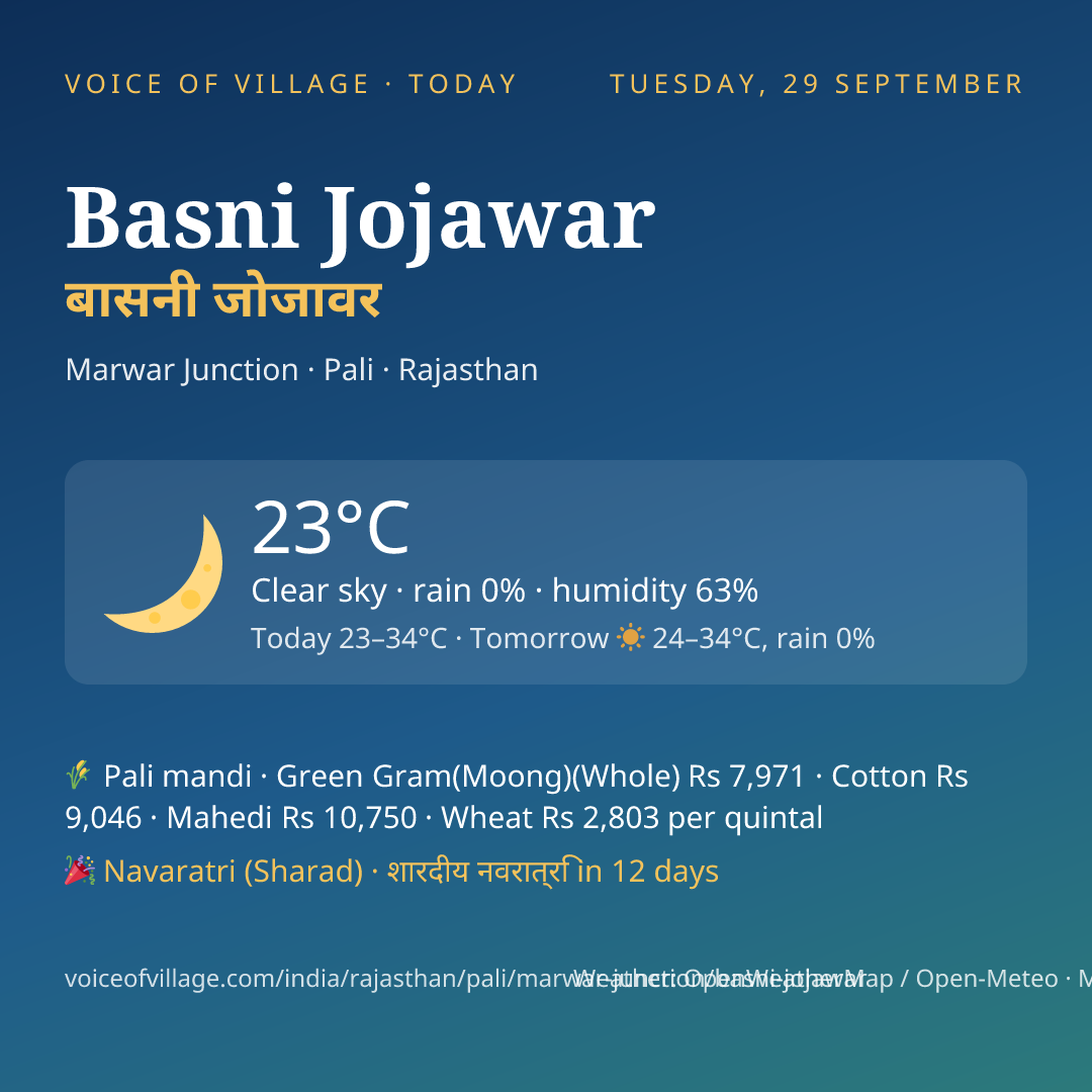 Basni Jojawar today
