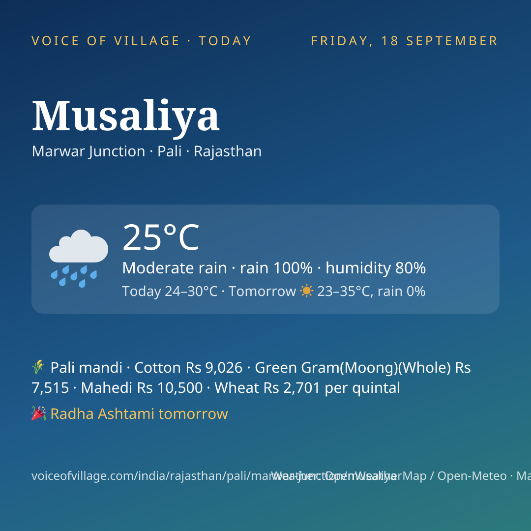 Musaliya today