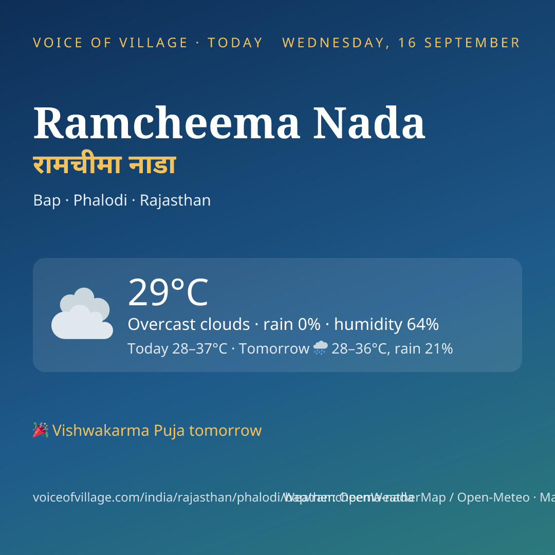 Ramcheema Nada today