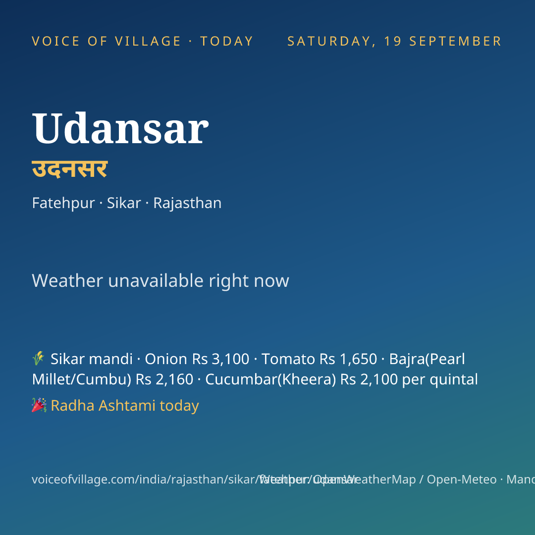 Udansar today