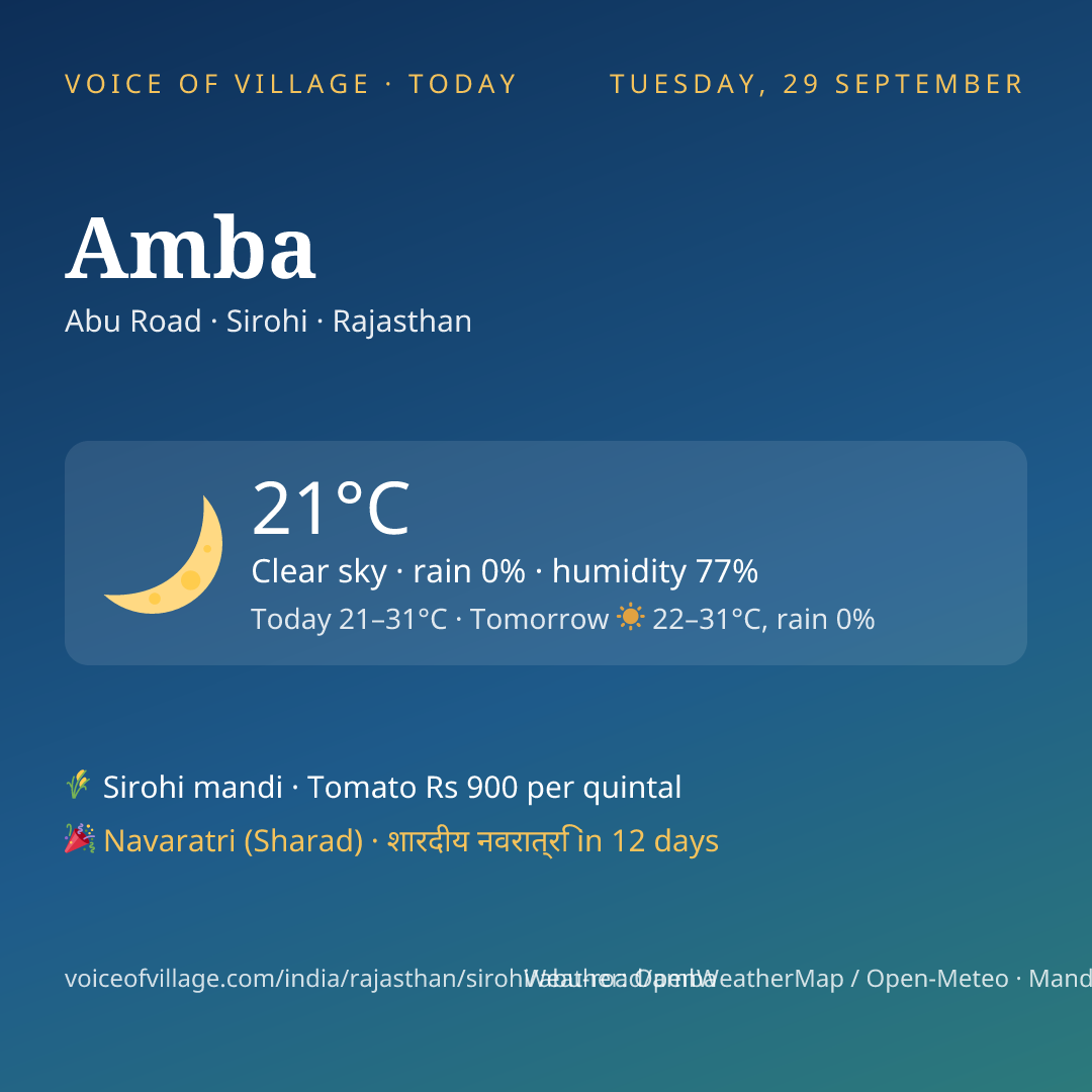 Amba today