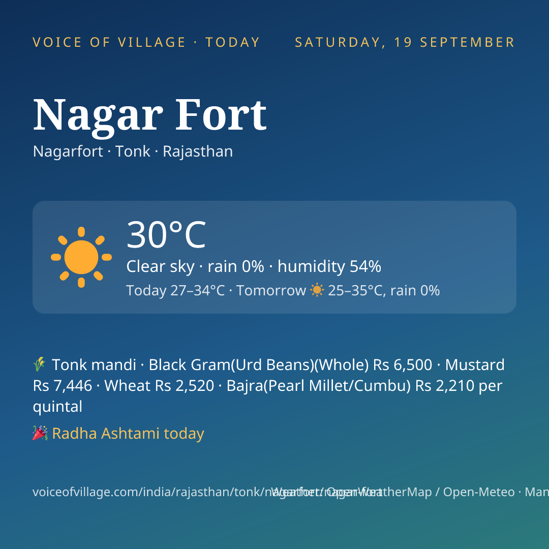 Nagar Fort today