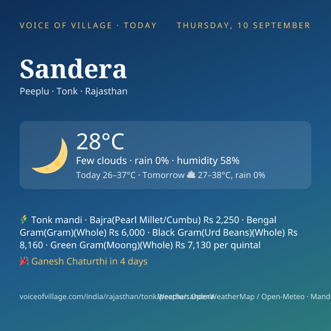 Sandera today