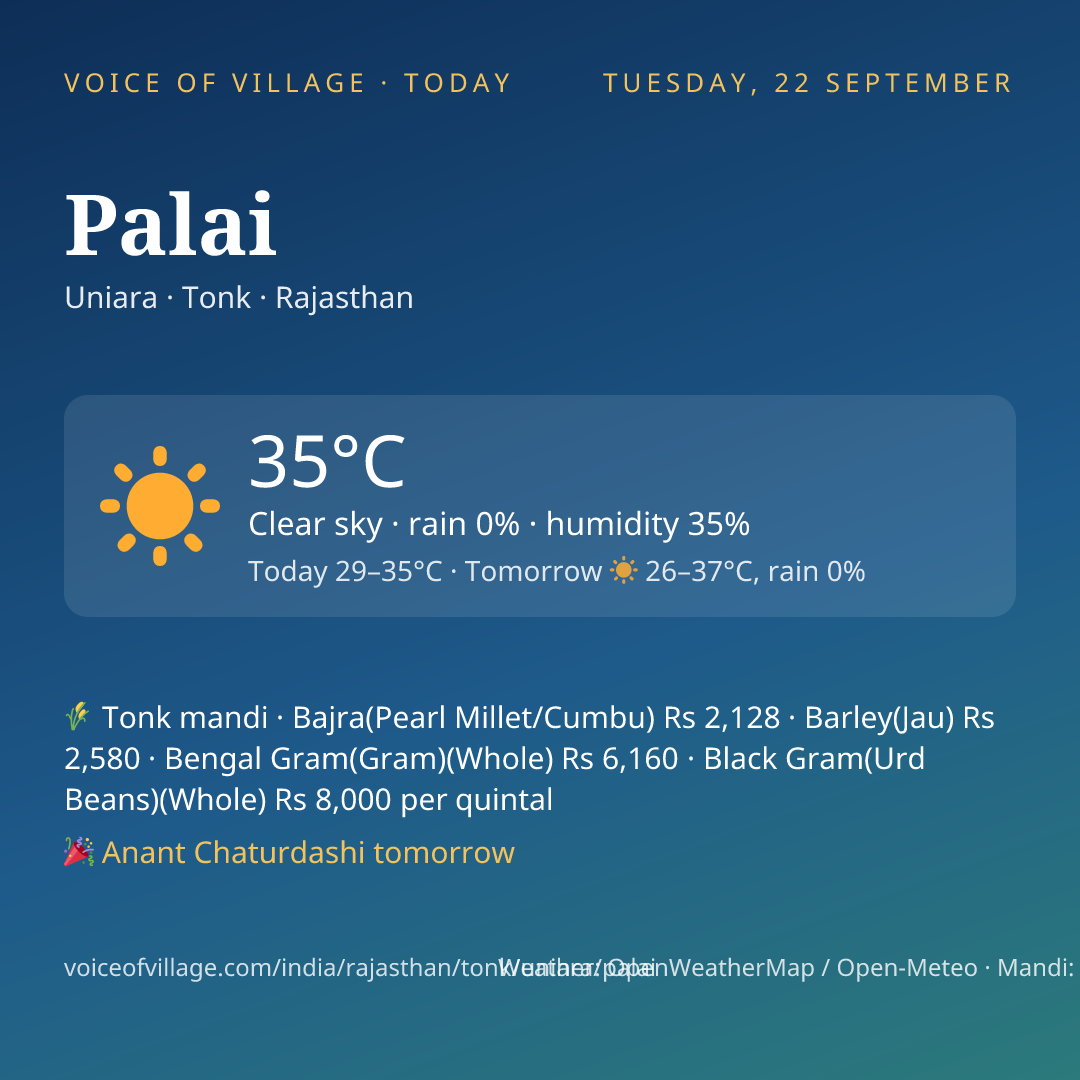 Palai today