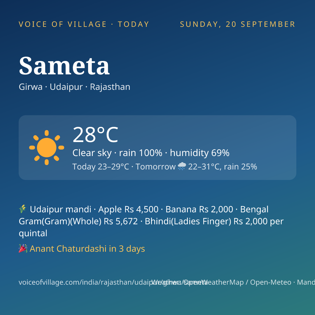 Sameta today
