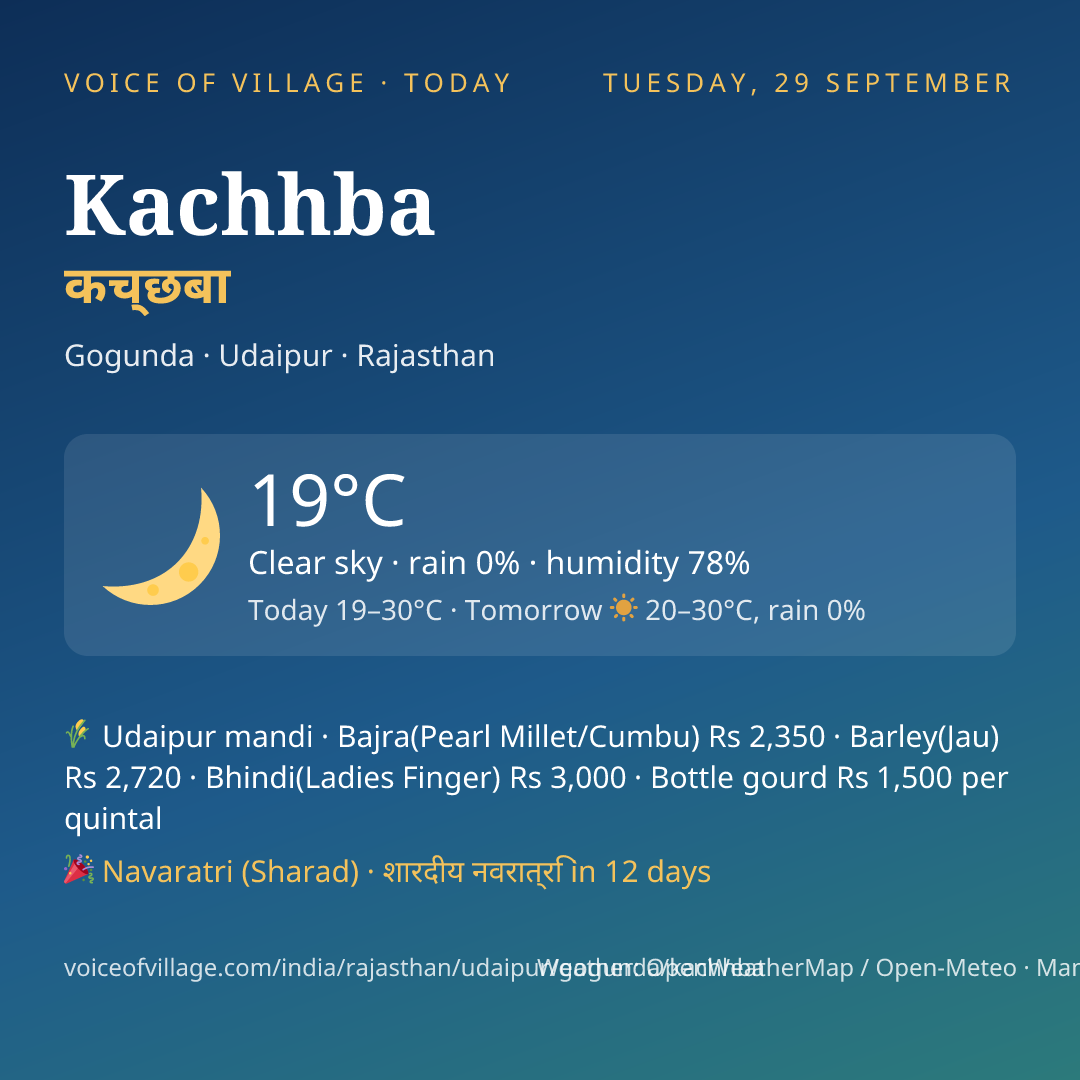 Kachhba today
