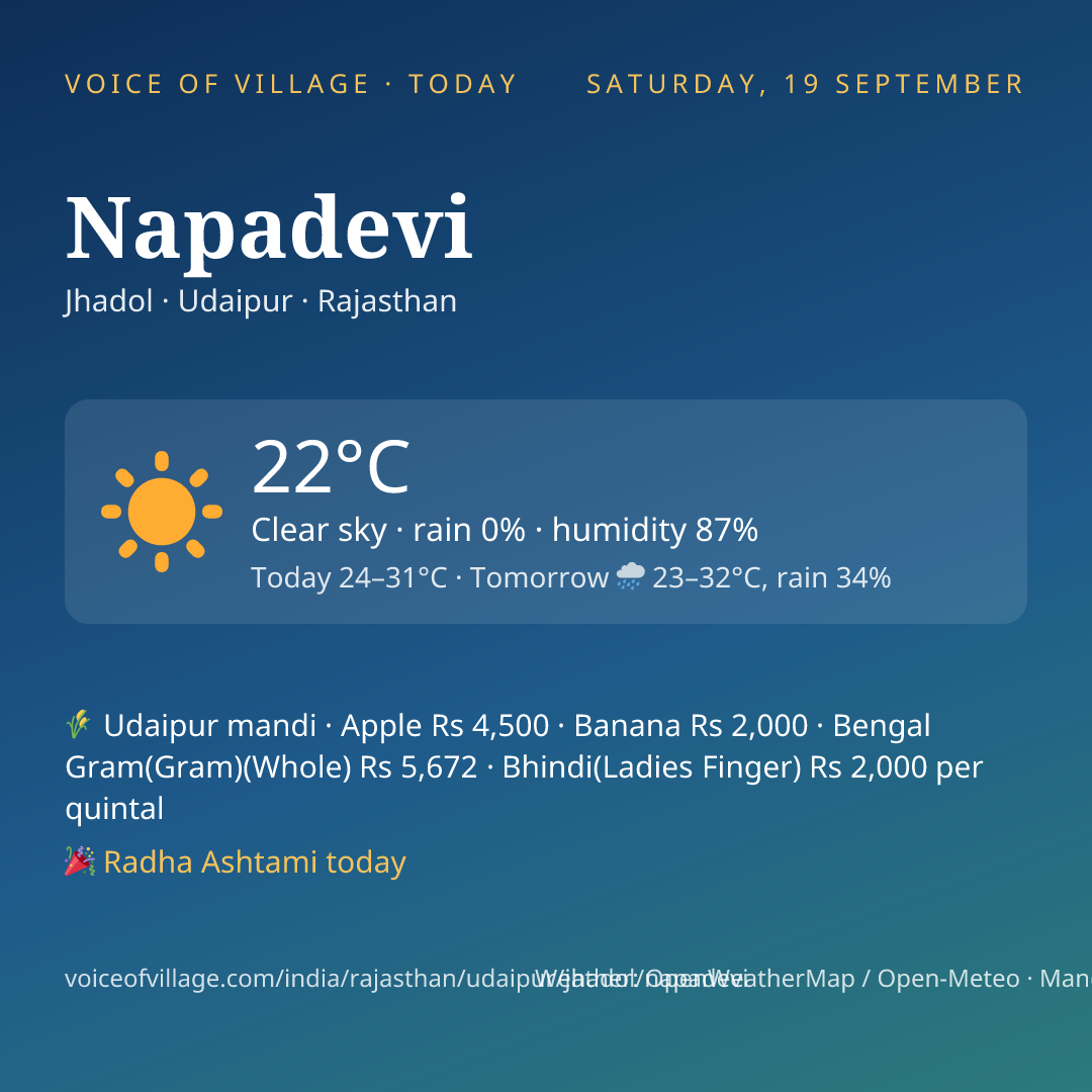 Napadevi today