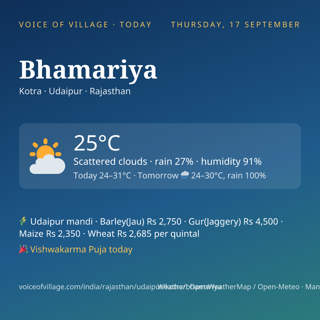 Bhamariya today