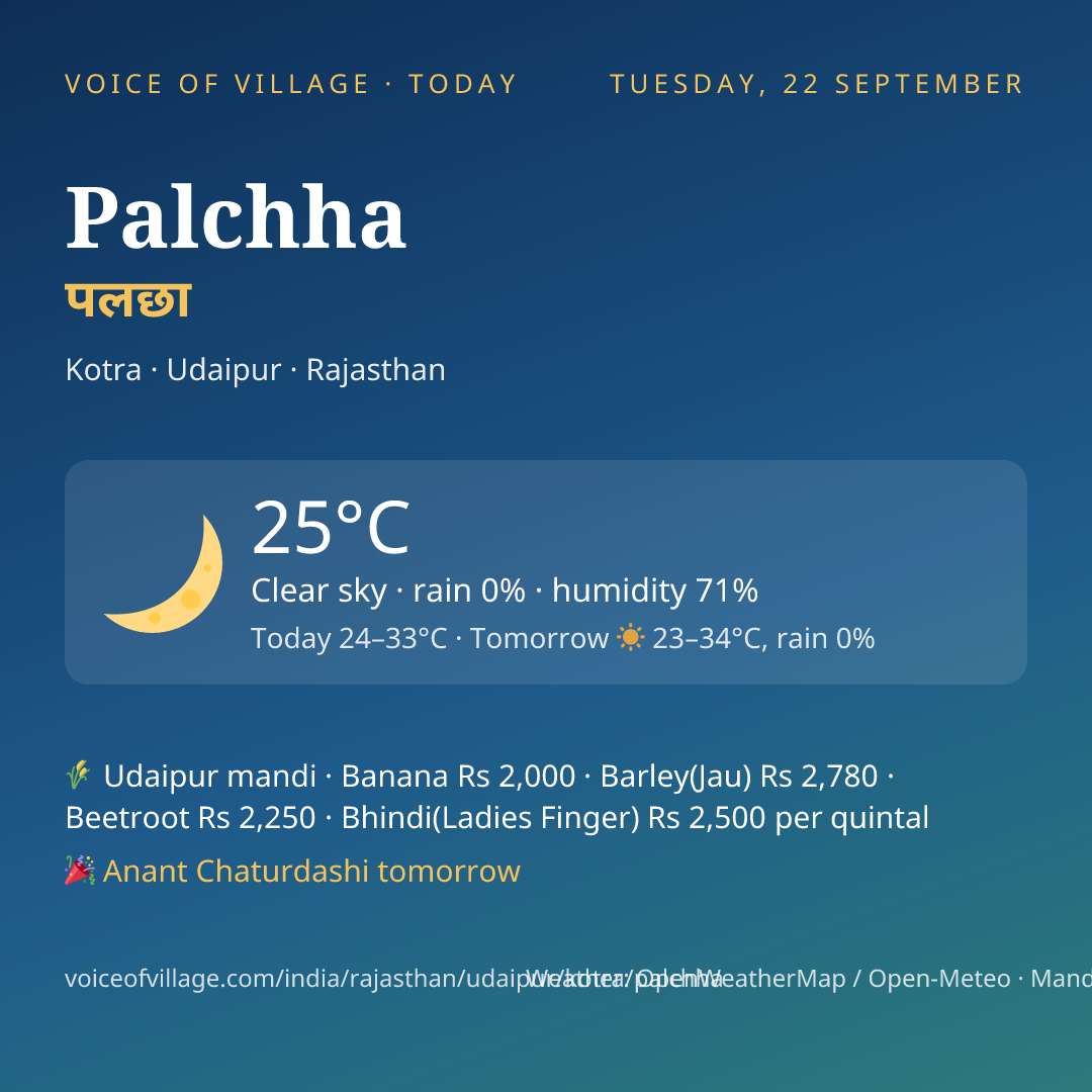 Palchha today