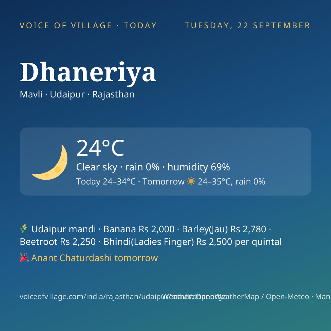 Dhaneriya today