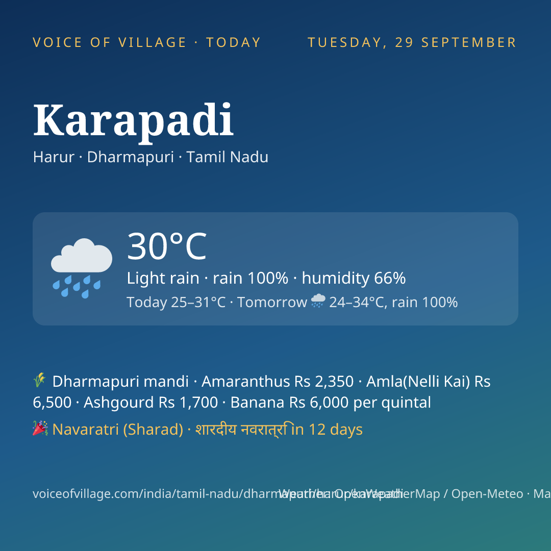 Karapadi today