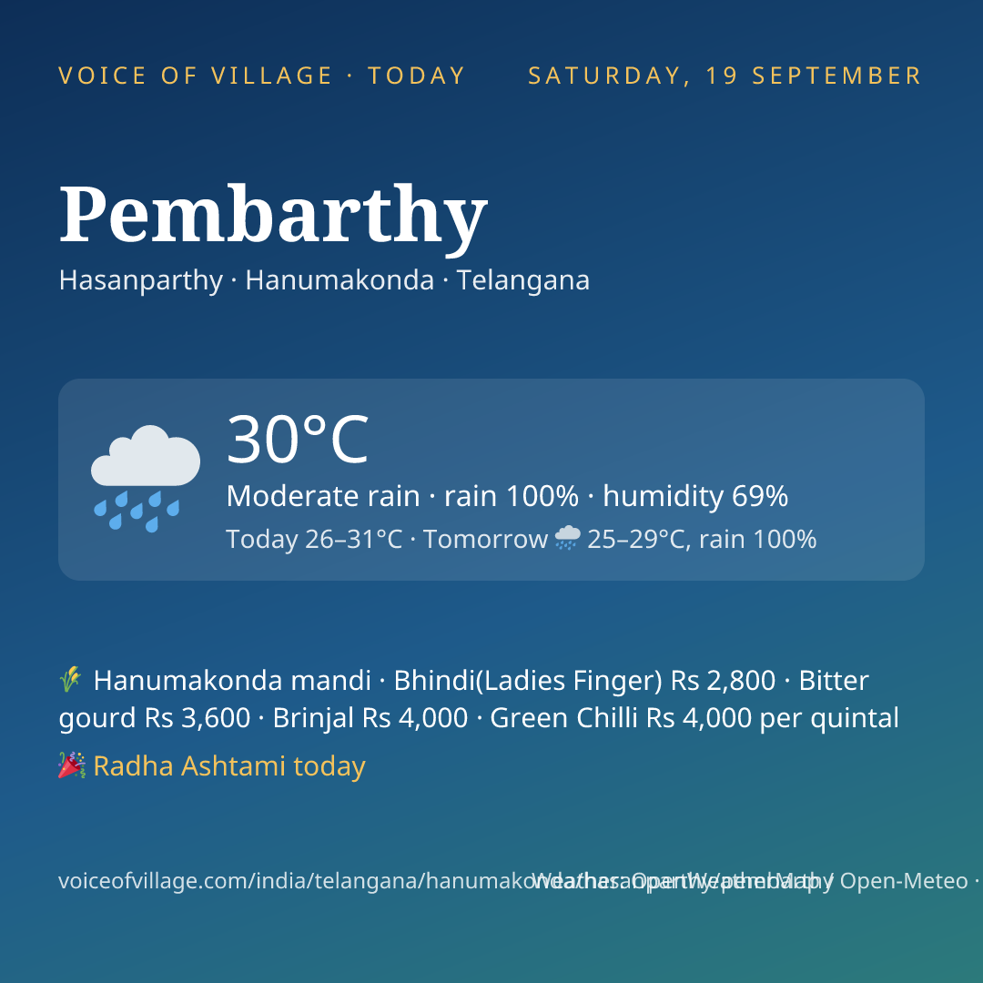 Pembarthy today