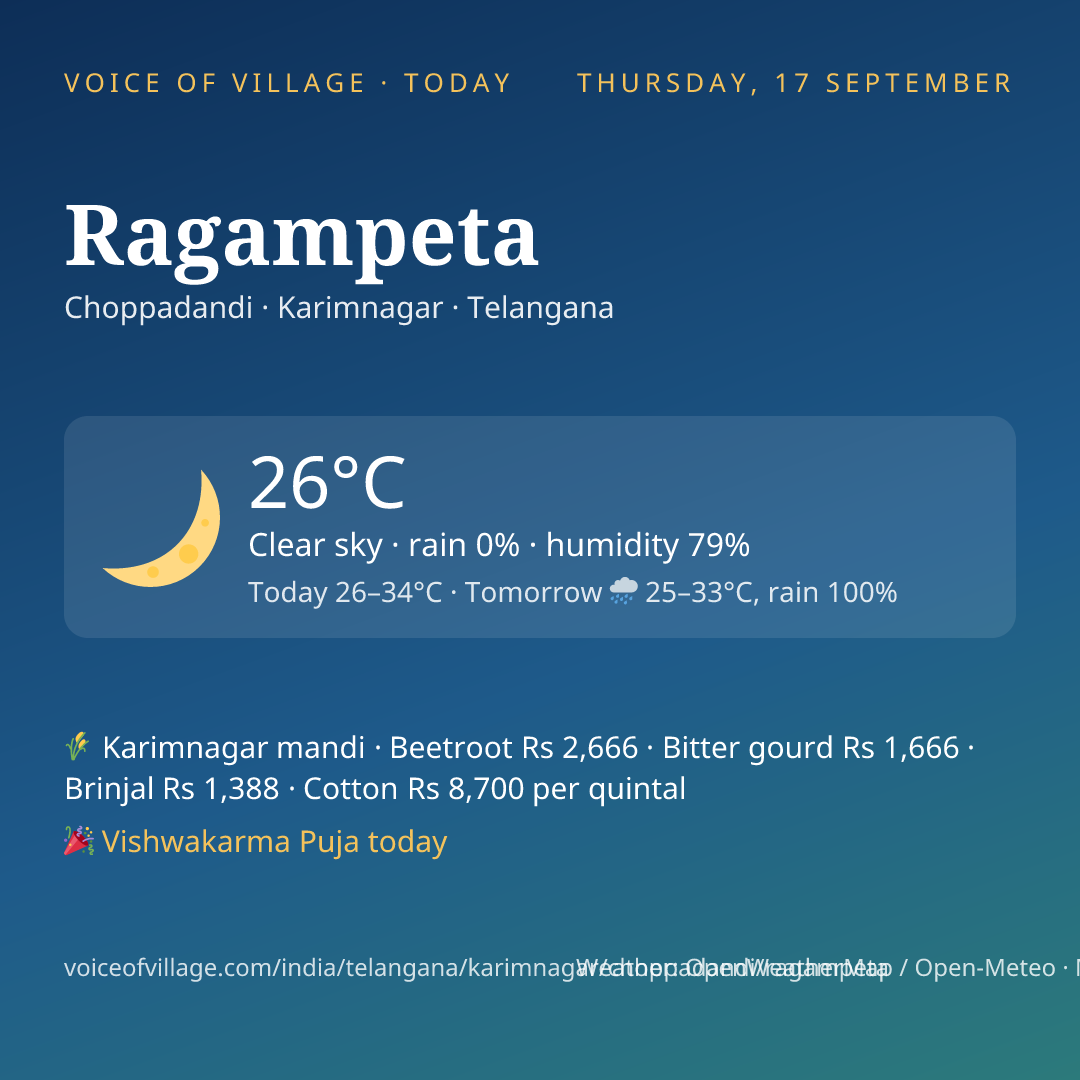 Ragampeta today