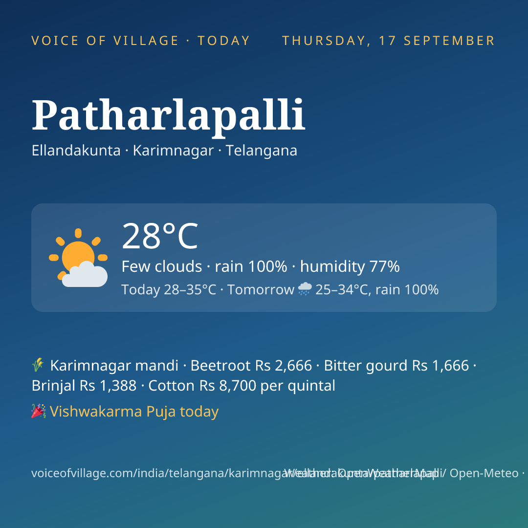 Patharlapalli today