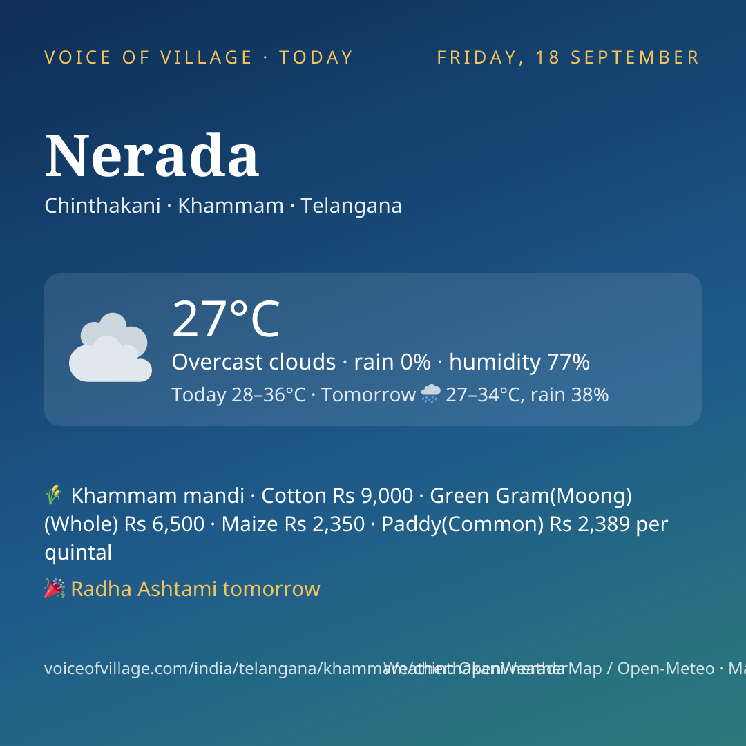 Nerada today