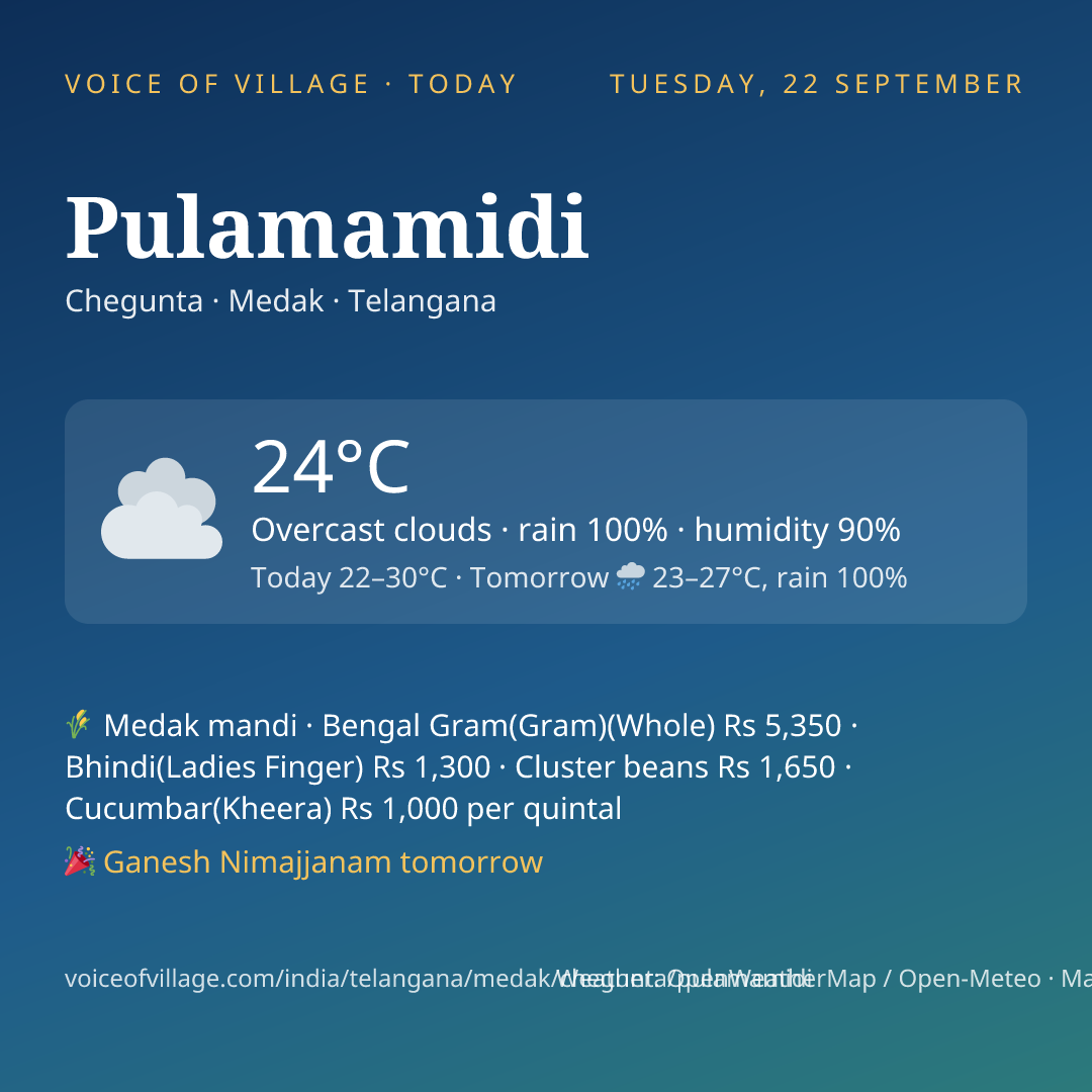 Pulamamidi today