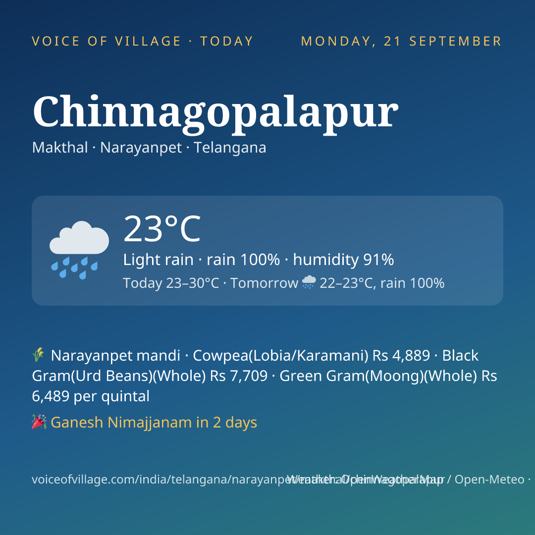 Chinnagopalapur today