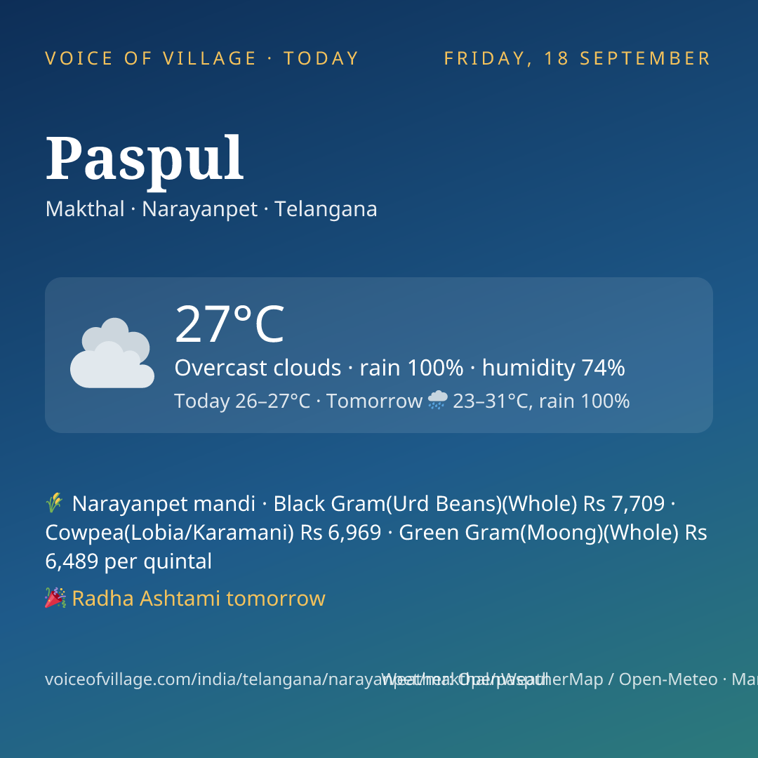 Paspul today