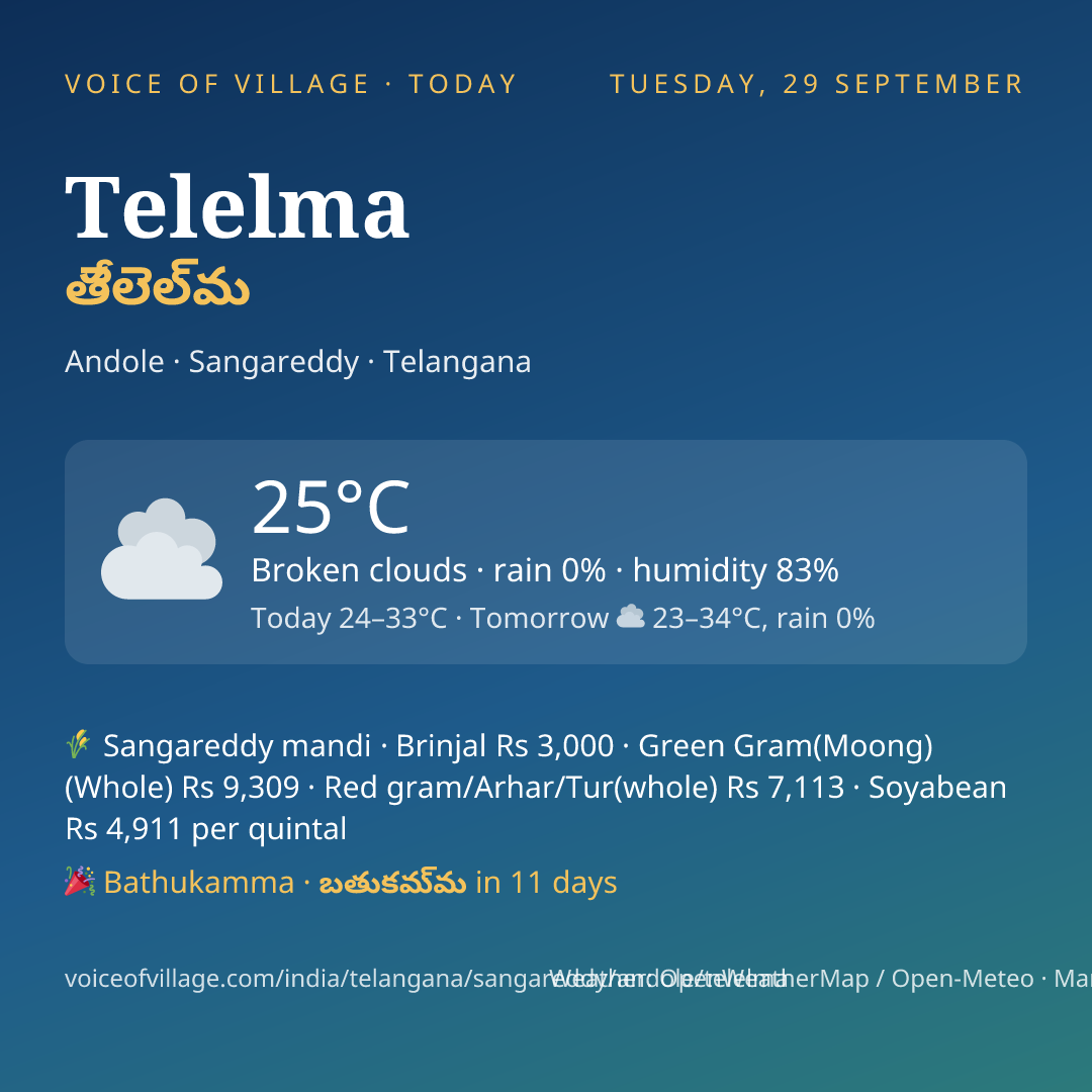 Telelma today