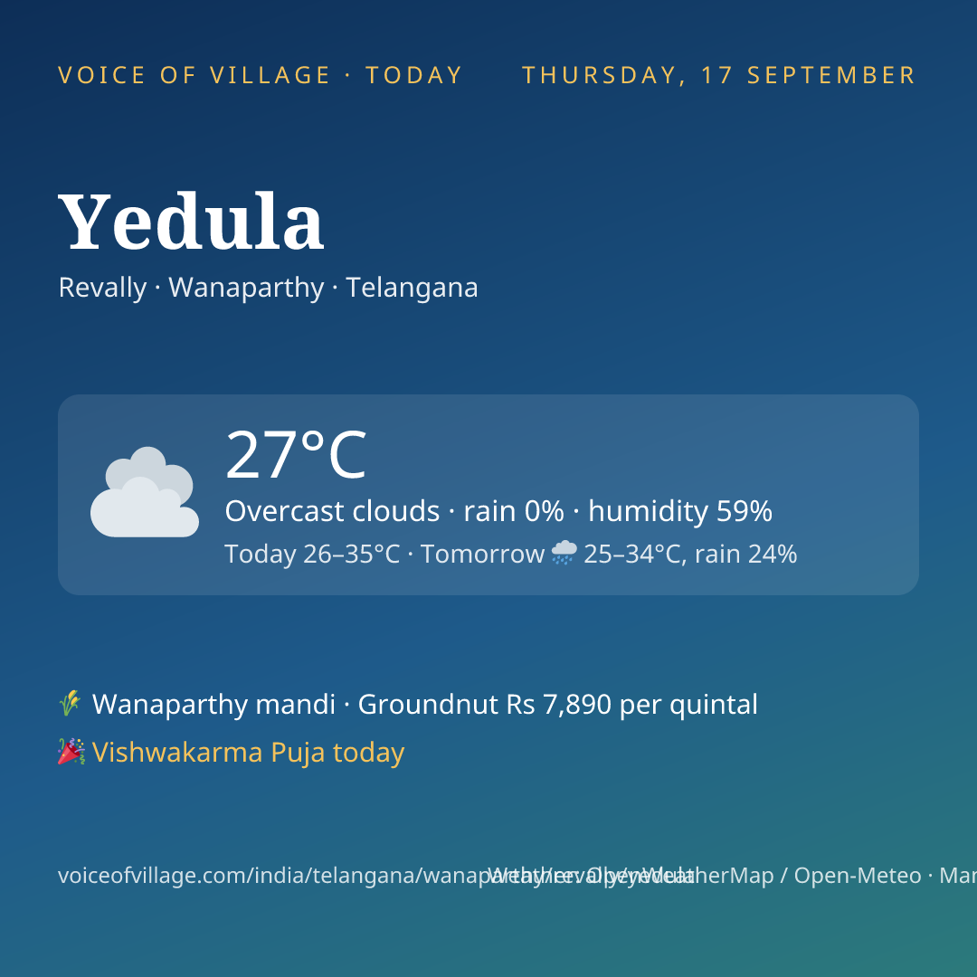 Yedula today