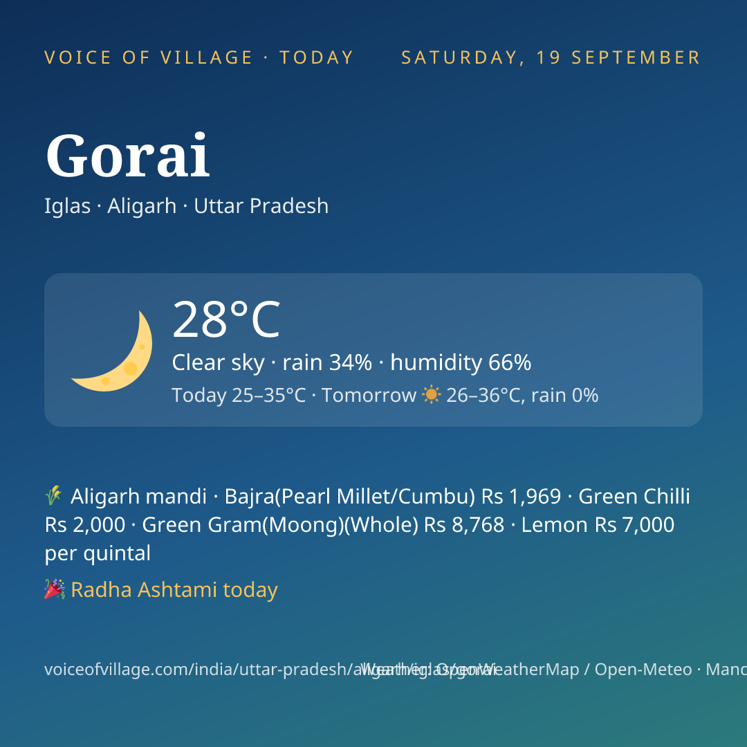 Gorai today