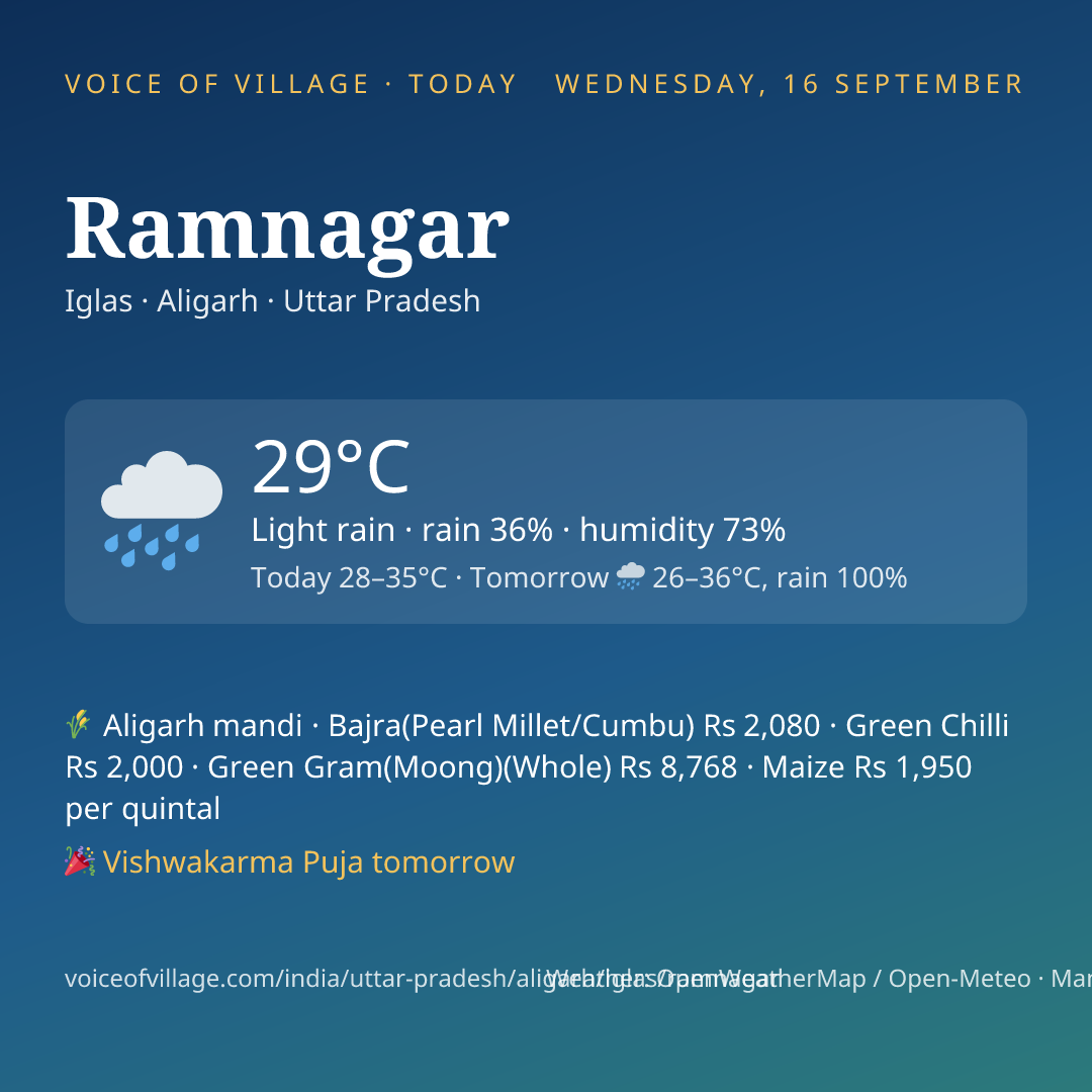 Ramnagar today