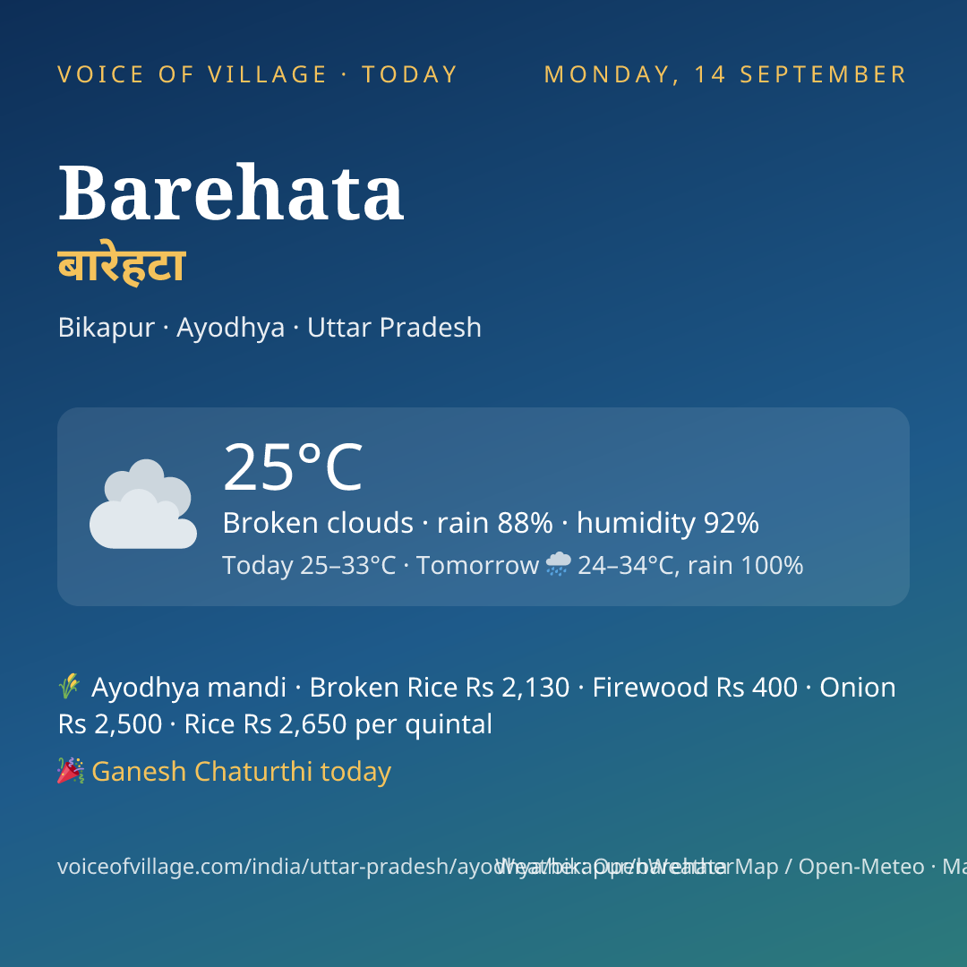 Barehata today