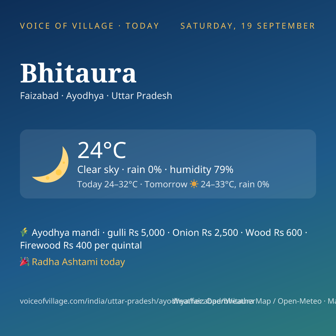 Bhitaura today