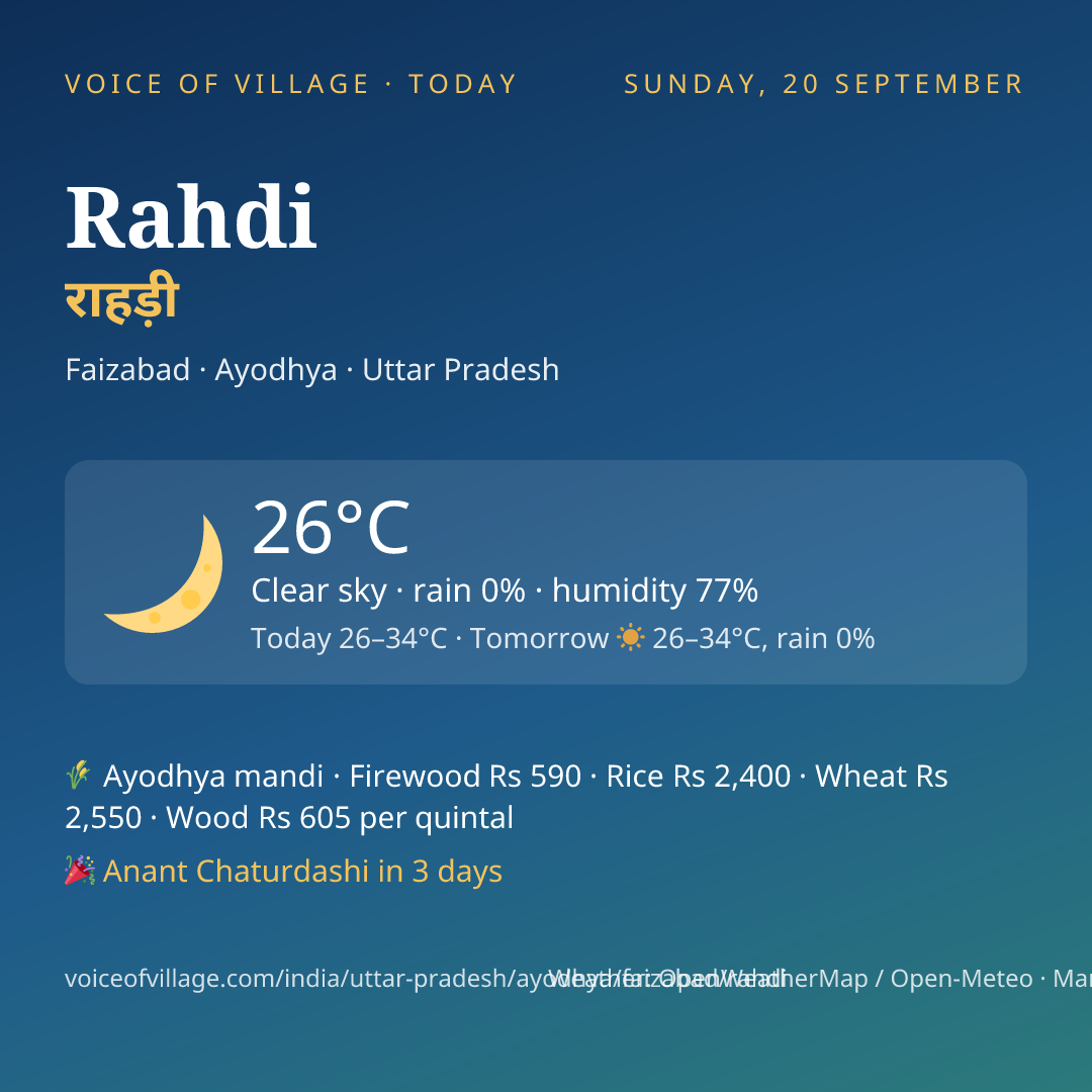 Rahdi today