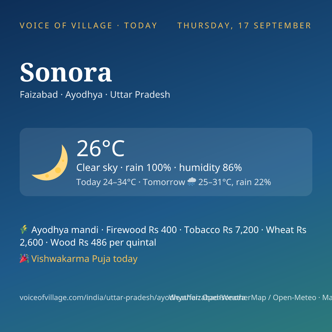 Sonora today
