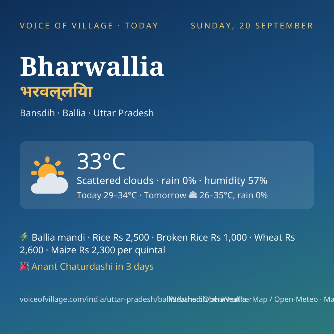 Bharwallia today