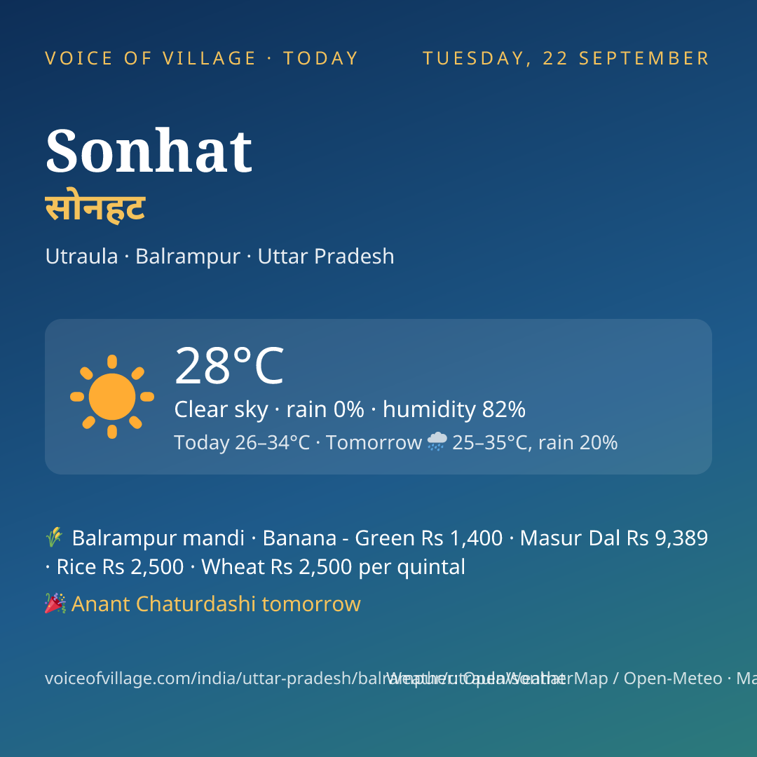 Sonhat today
