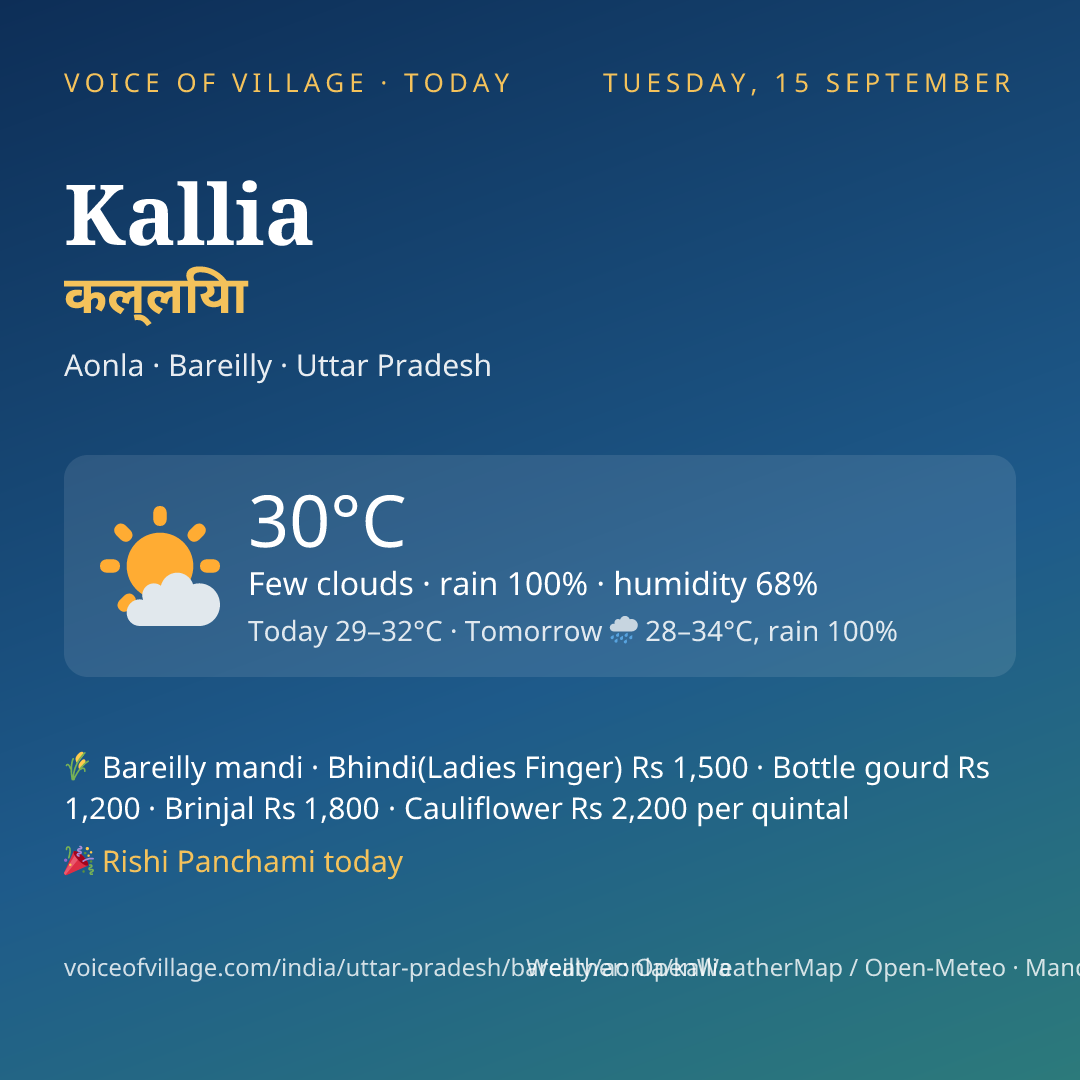 Kallia today