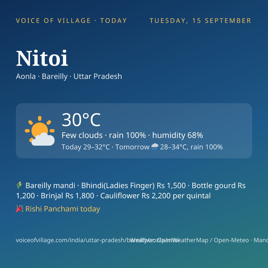 Nitoi today