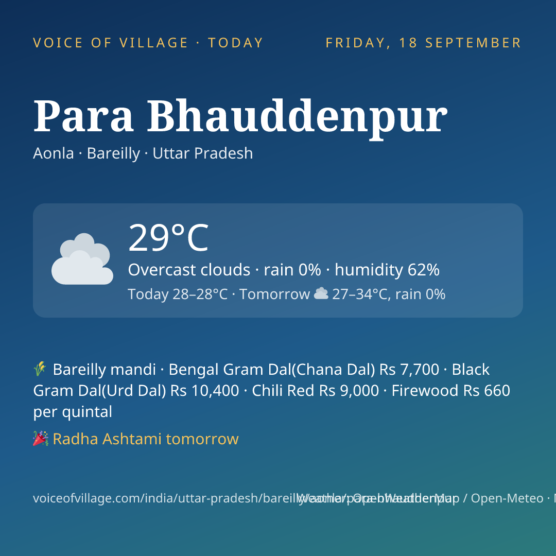 Para Bhauddenpur today