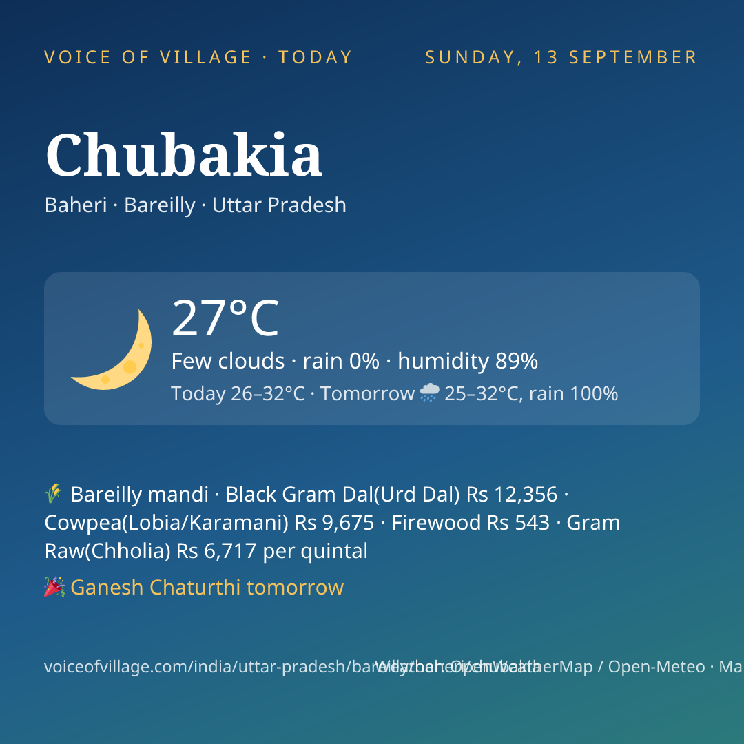 Chubakia today