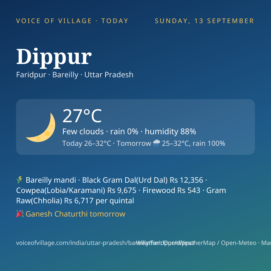 Dippur today