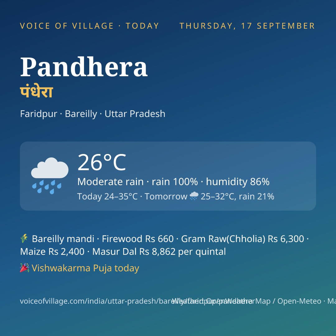 Pandhera today
