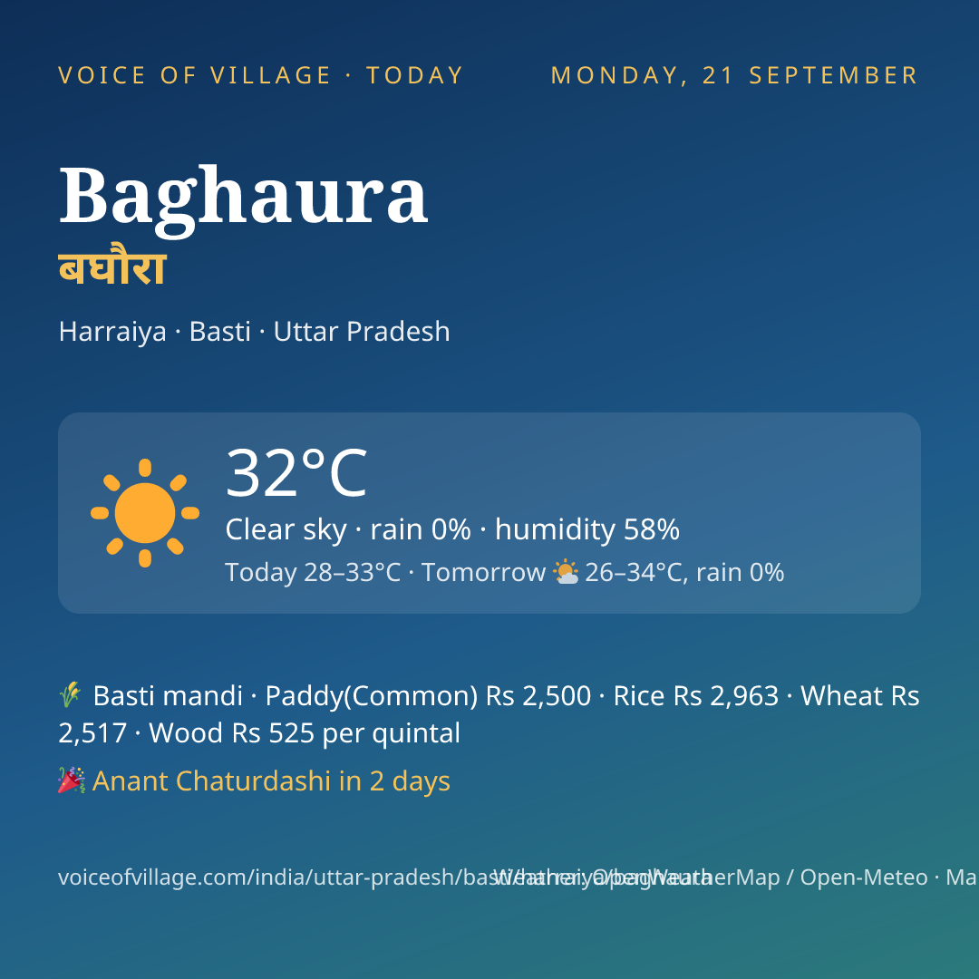 Baghaura today