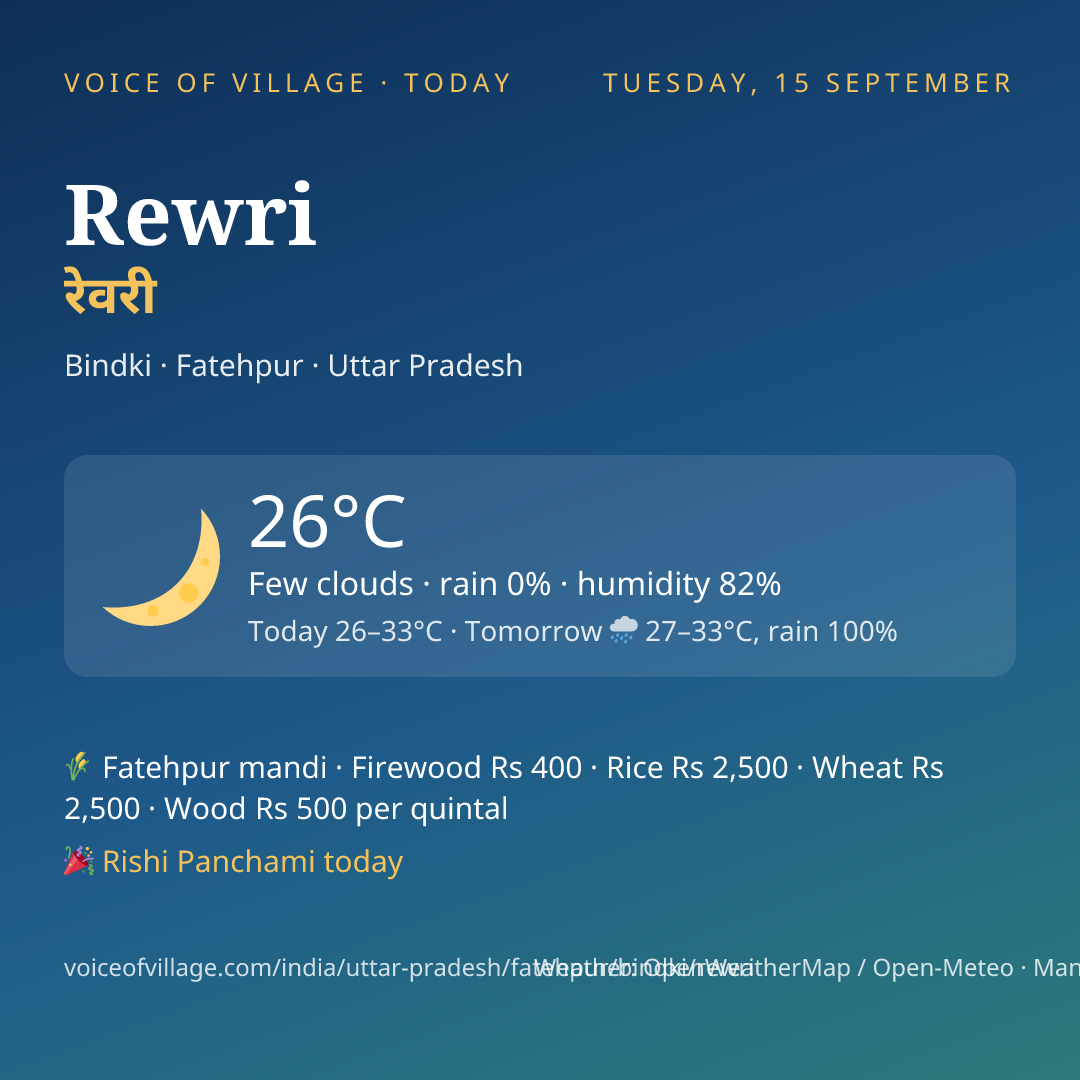 Rewri today
