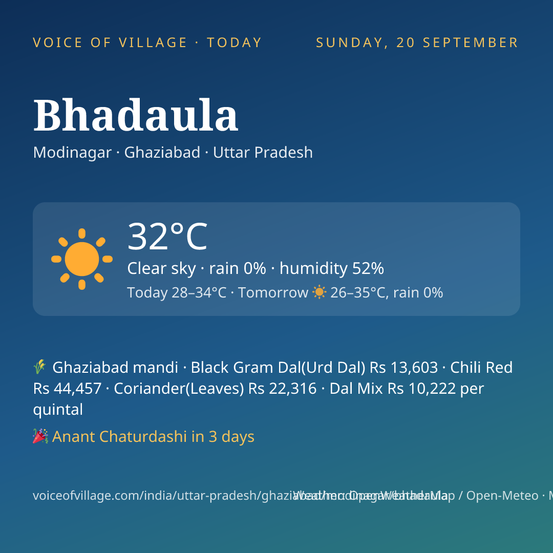 Bhadaula today
