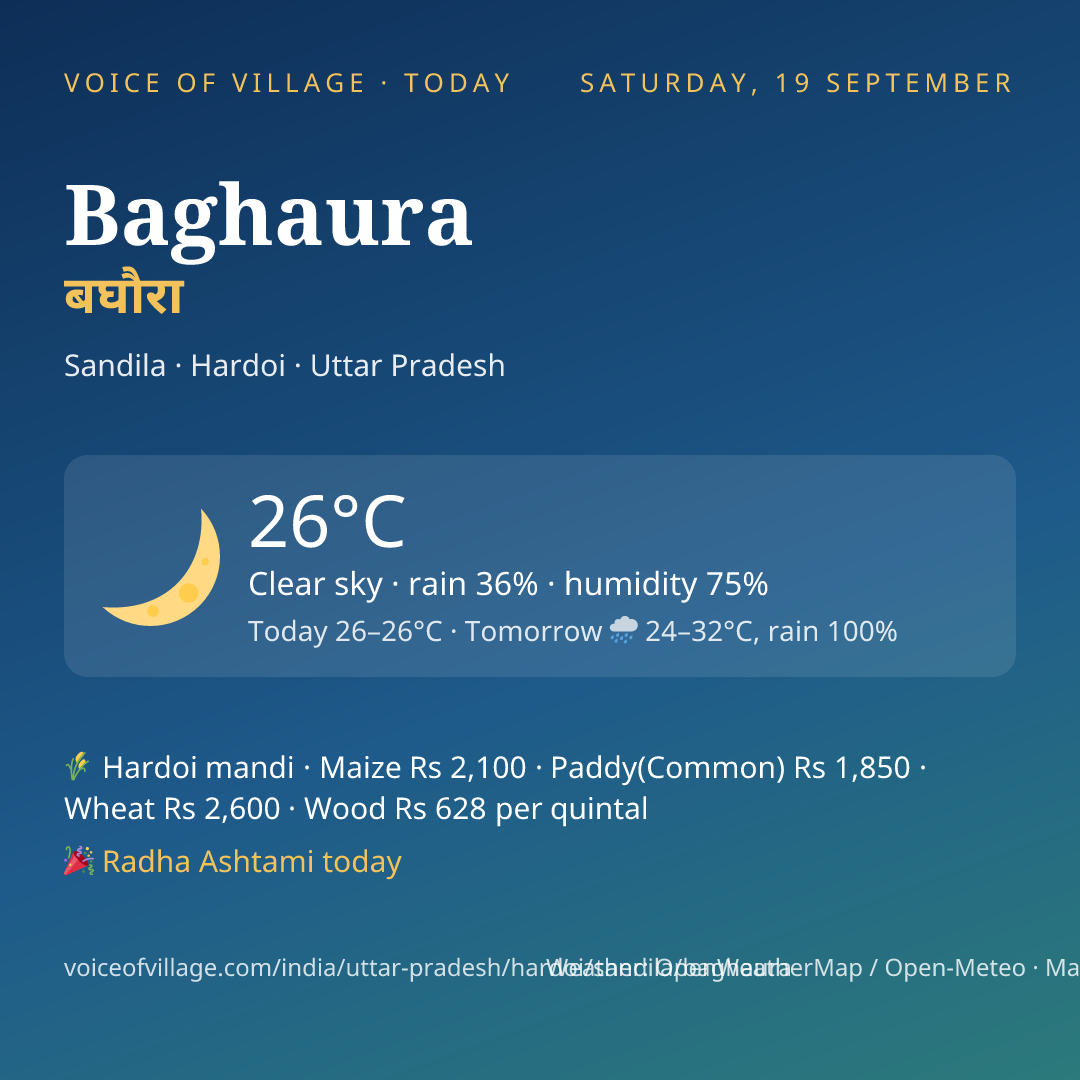 Baghaura today