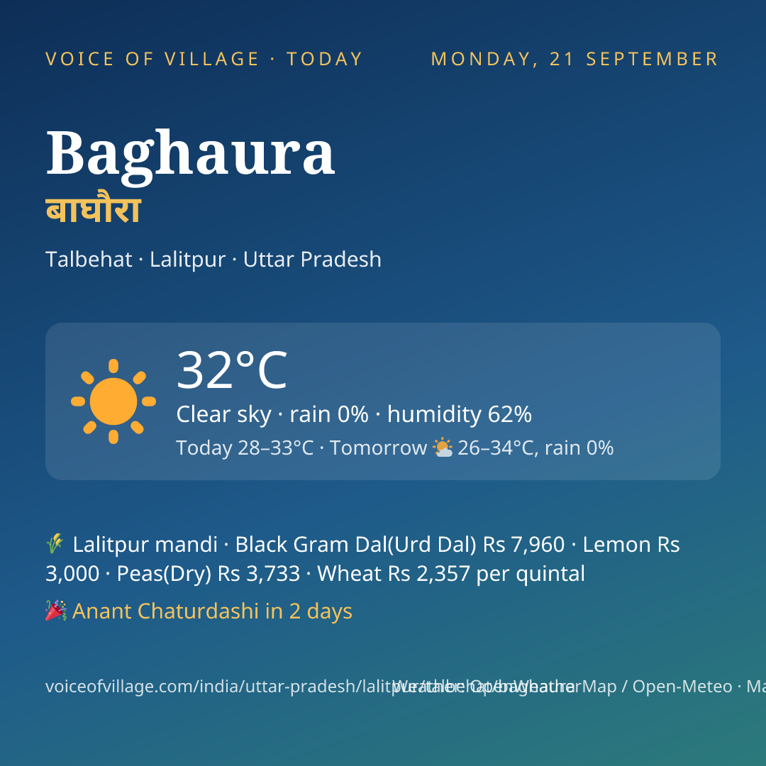 Baghaura today